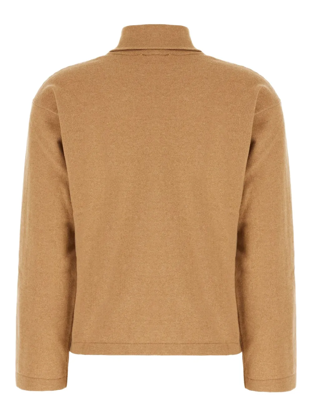 Andrè Maurice Turtleneck Cashmere Sweater In Brown