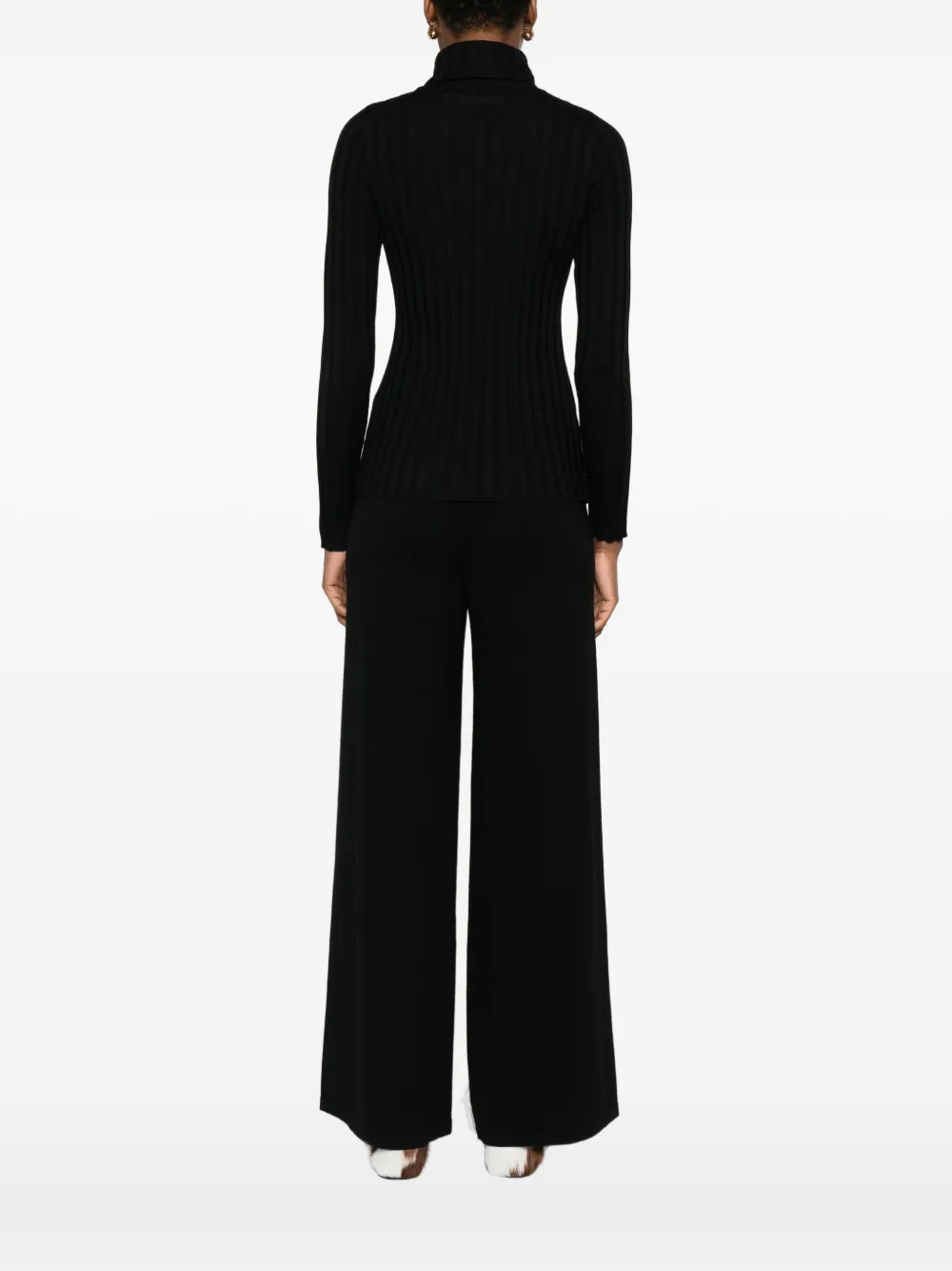 Hugenberg Ribbed Turtleneck Sweater In Black