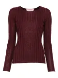 Hugenberg ribbed crew-neck sweater - Red