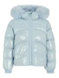 Colmar Kids fur-trimmed puffer jacket - Blue