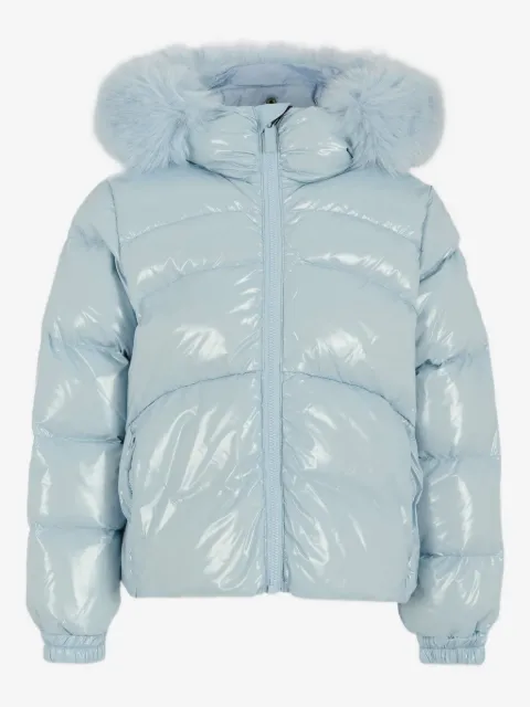 Colmar Kids fur-trimmed puffer jacket