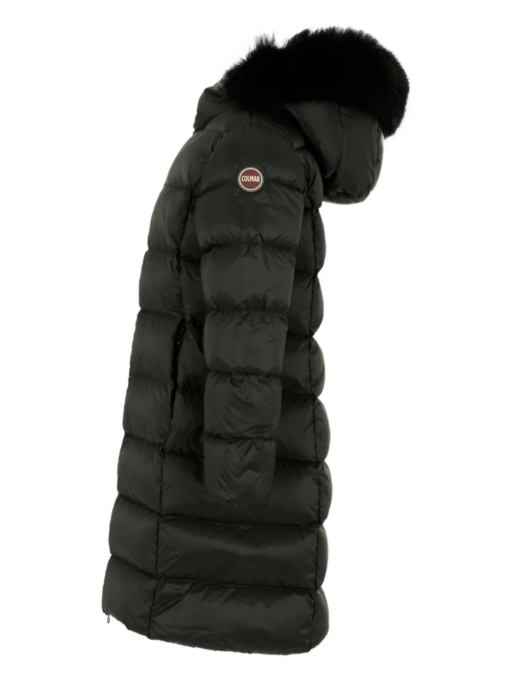 Colmar Fur-trimmed Quilted Jacket In Black