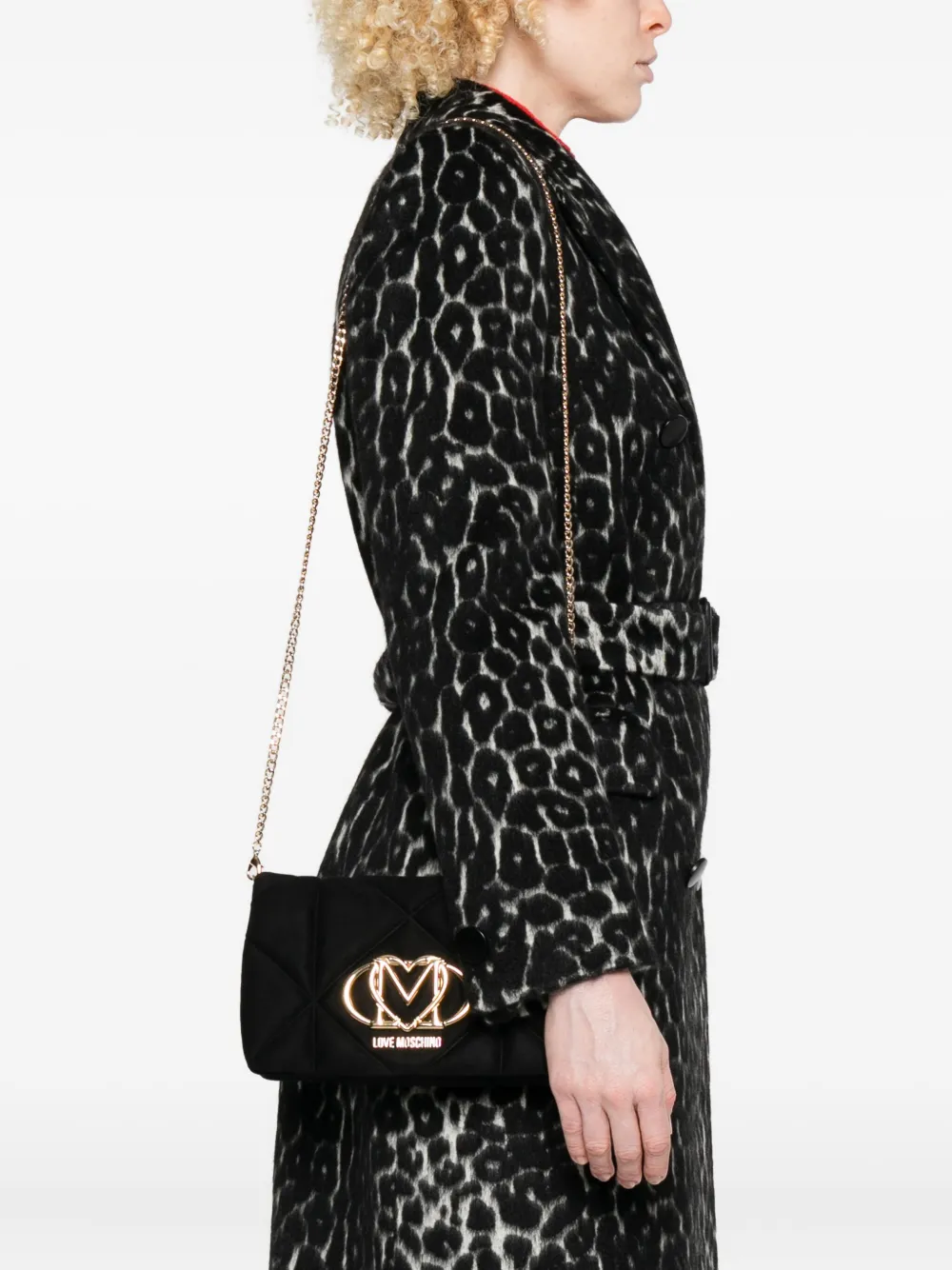 Love Moschino quilted logo-plaque cross body bag | Image 2