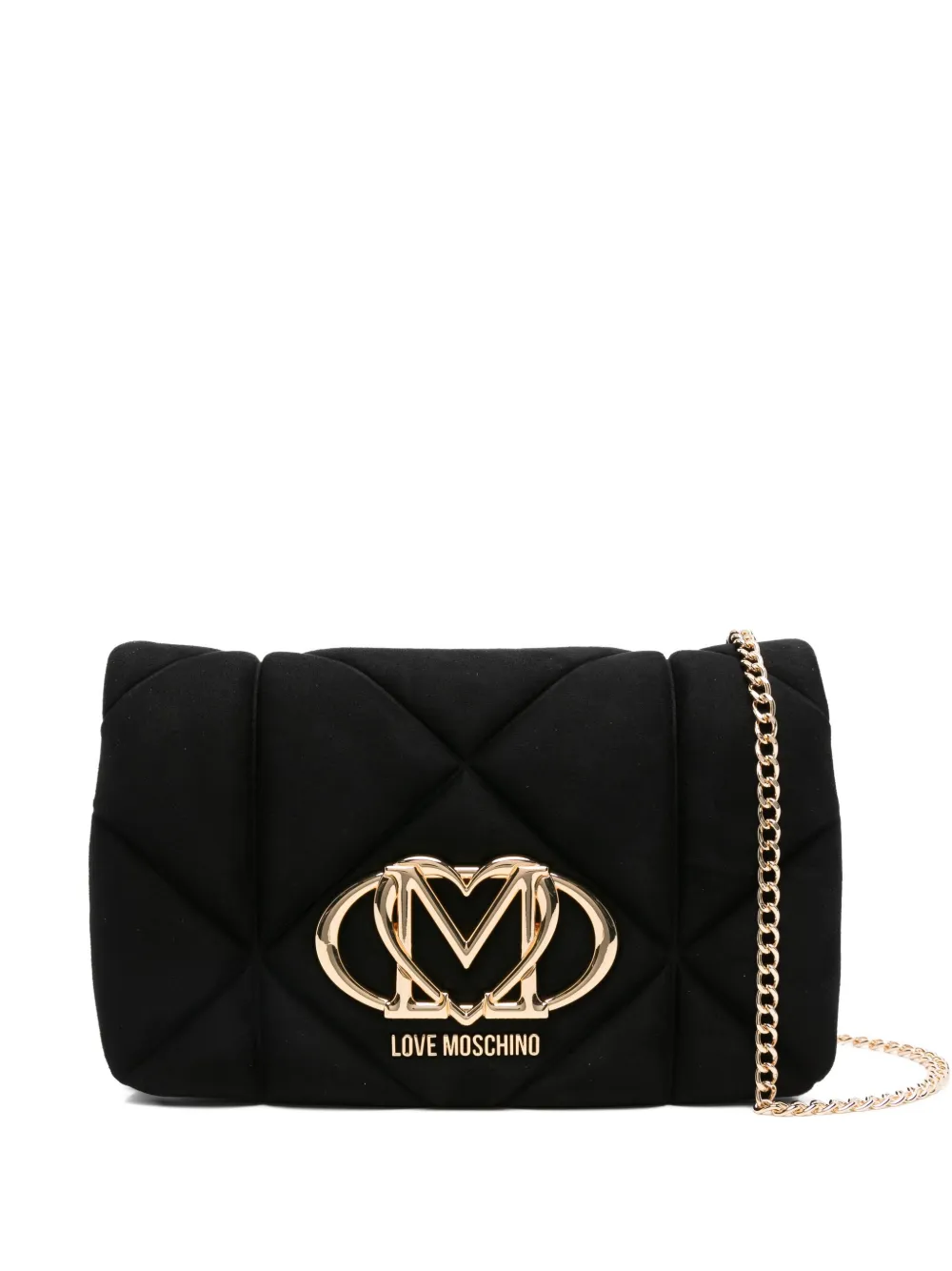 Love Moschino quilted logo-plaque cross body bag | Black | Image 1