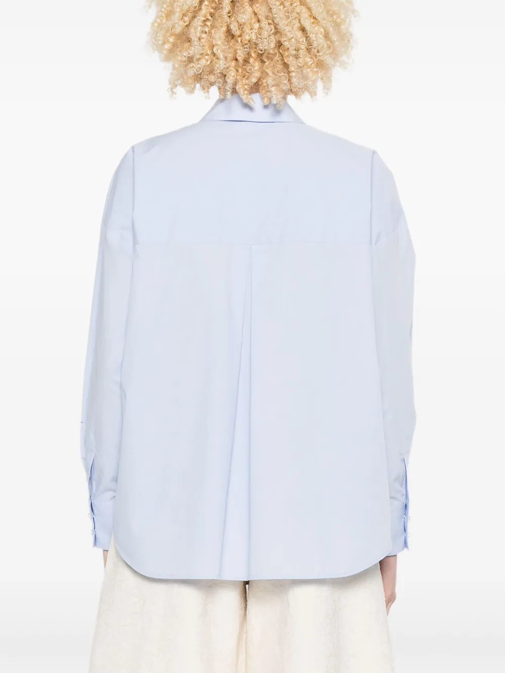 Vivetta Blouse met strikdetail en knopen Blauw
