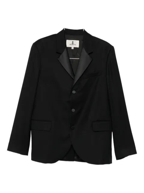 Barena blazer à revers en satin