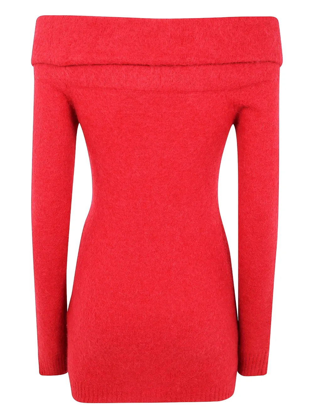 Blumarine Off-shoulder jurk verfraaid met bloemen - Rood