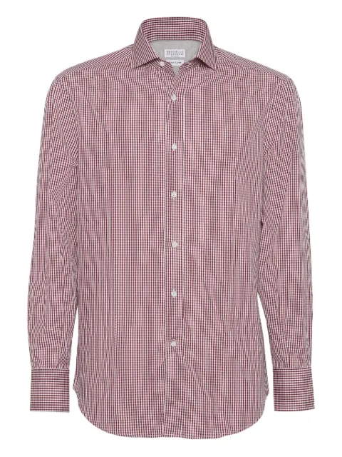 Brunello Cucinelli check-pattern shirt