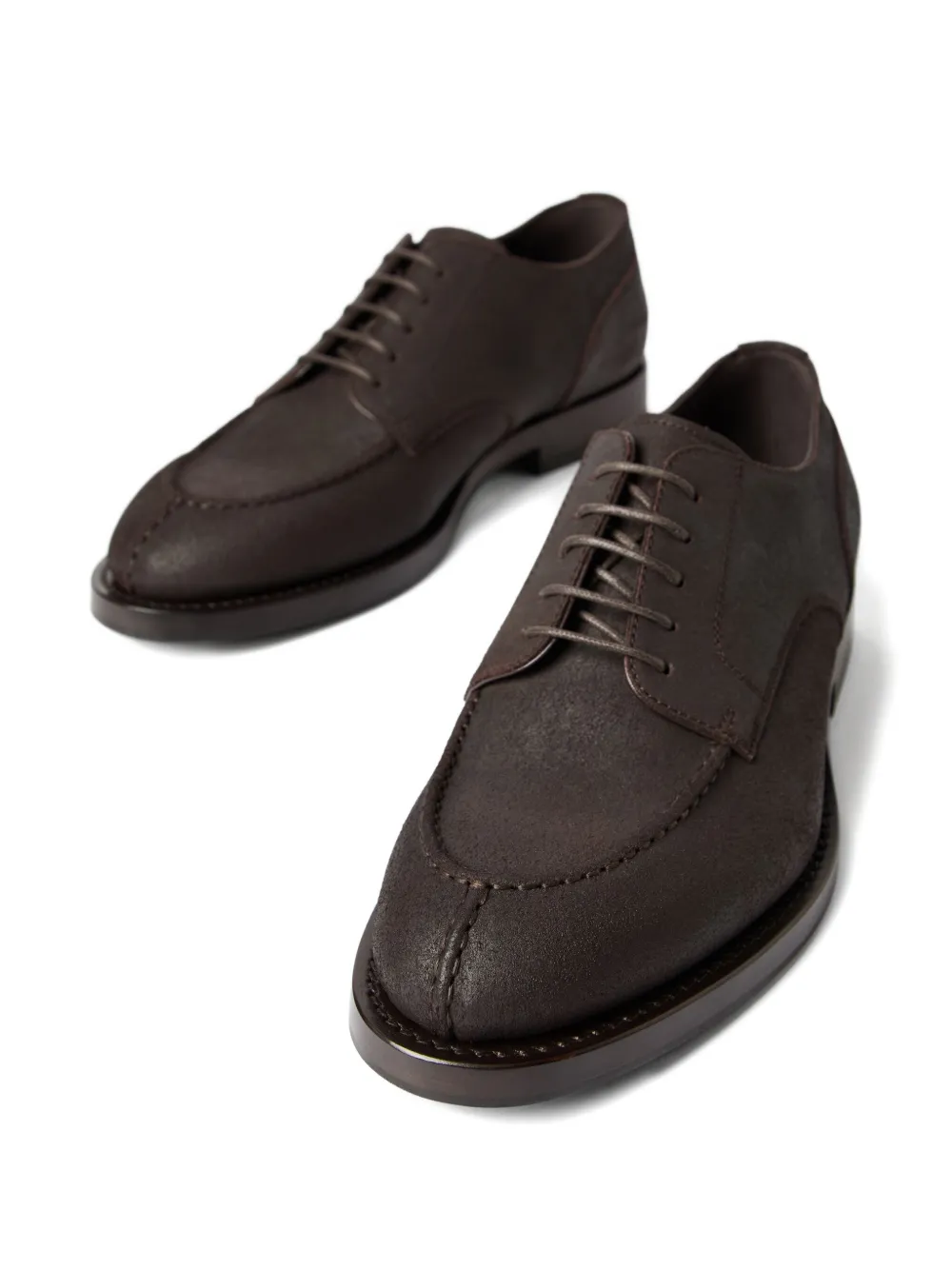 Brunello Cucinelli suede Derby shoes Brown