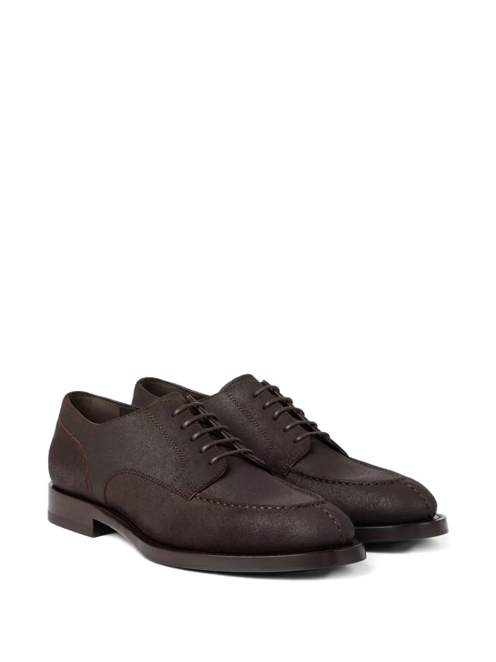 Brunello Cucinelli suede Derby shoes Brown