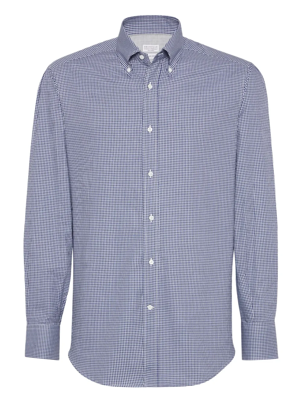 Brunello Cucinelli gingham-check button-down shirt | Blue | Image 1