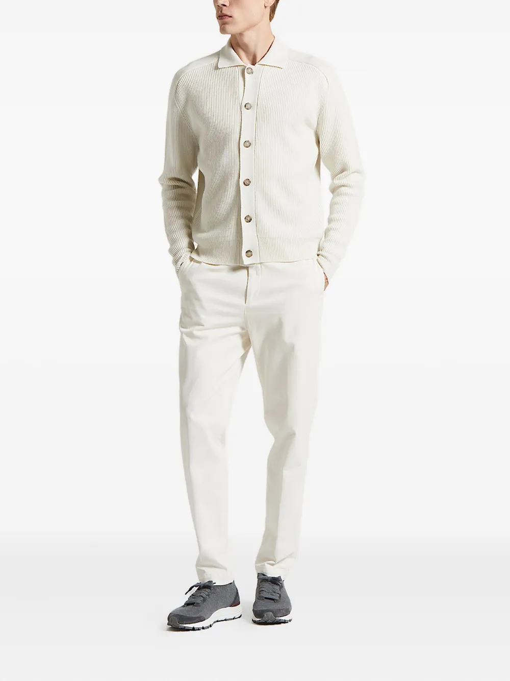 Peserico ribbed polo-neck cardigan | Cardigans | Image 2