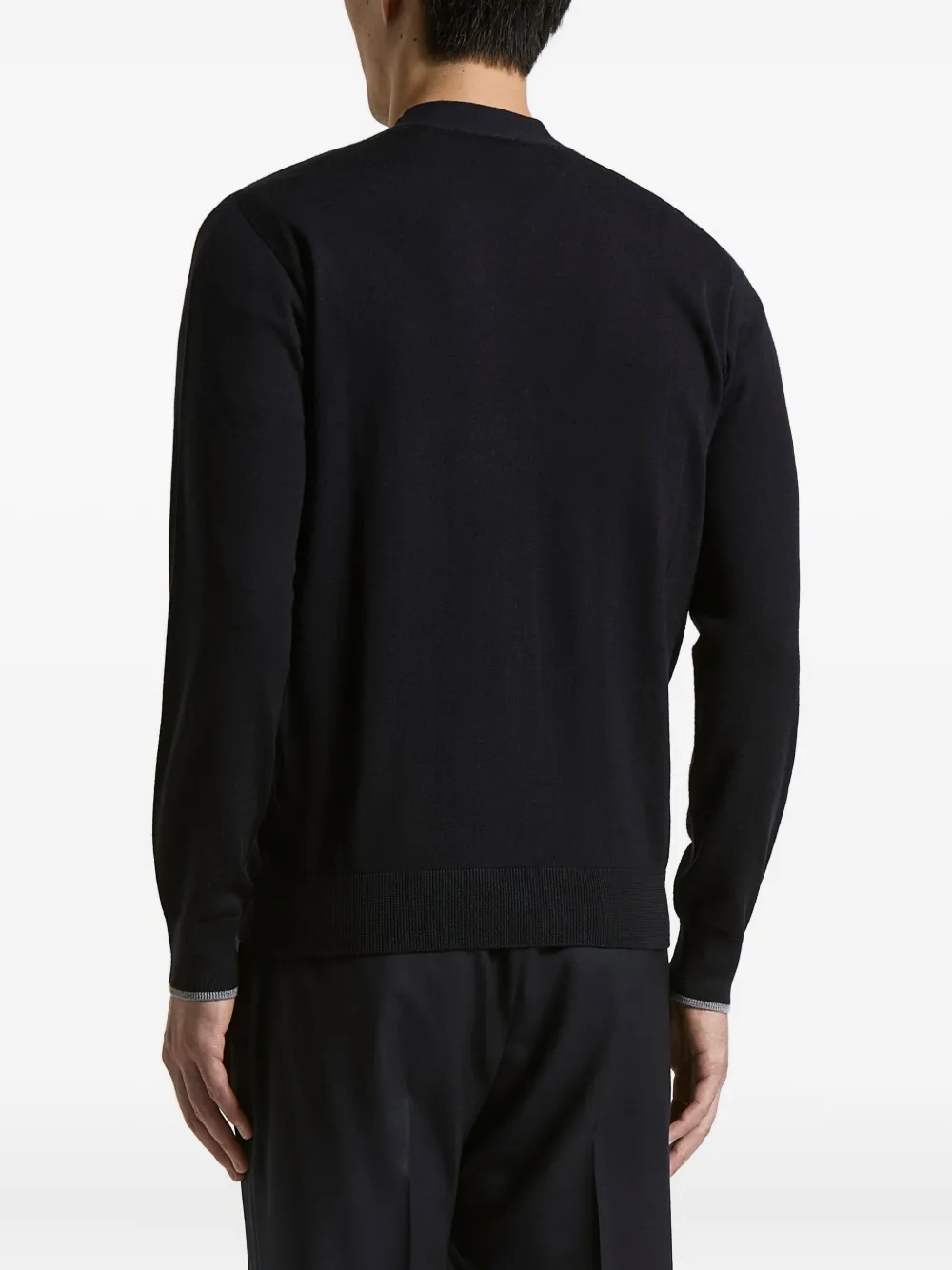 Peserico Wollen vest Blauw