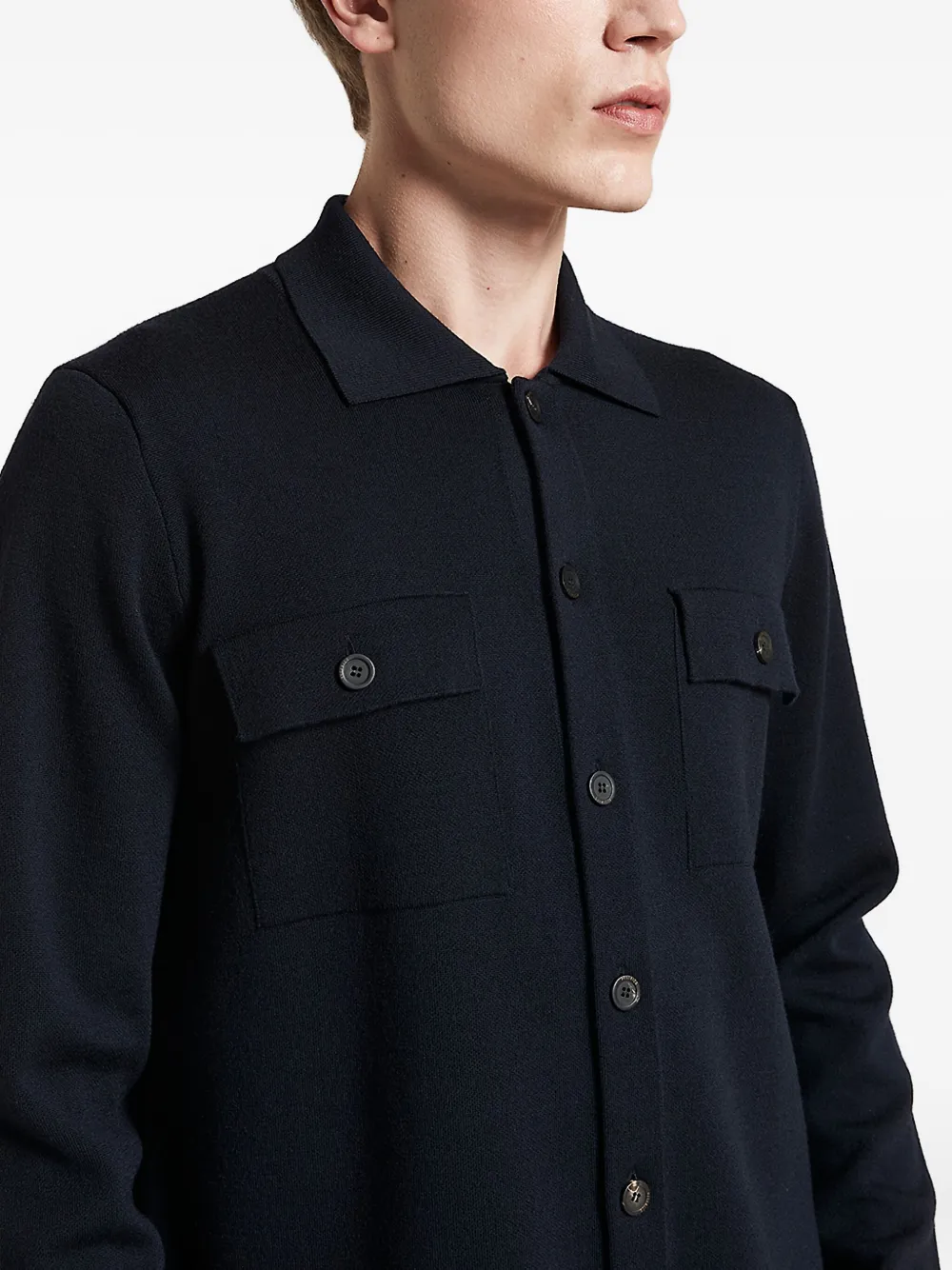 Peserico Vest met polokraag Zwart