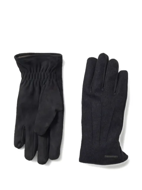 Peserico logo-plaque gloves