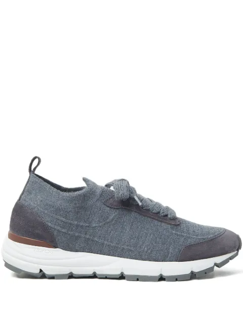 Peserico suede-panel sneakers