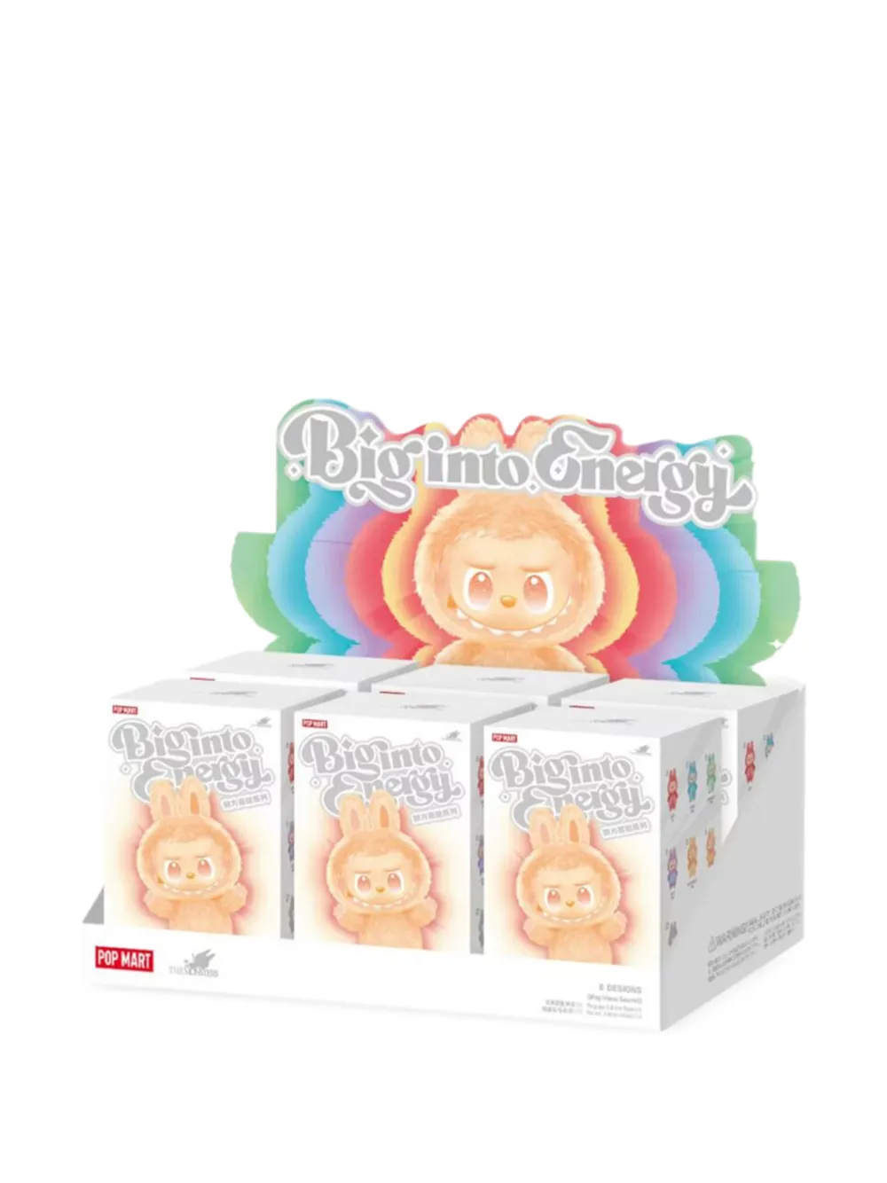 Pop Mart Labubu The Monsters Big into Energy Series Vinyl keyring - Bianco