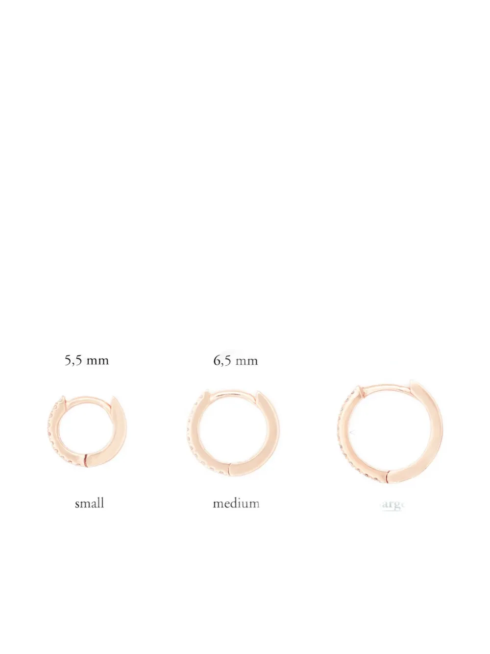 We By Whitebird Large 18k Rose Gold Margot Diamond Earring In Gold