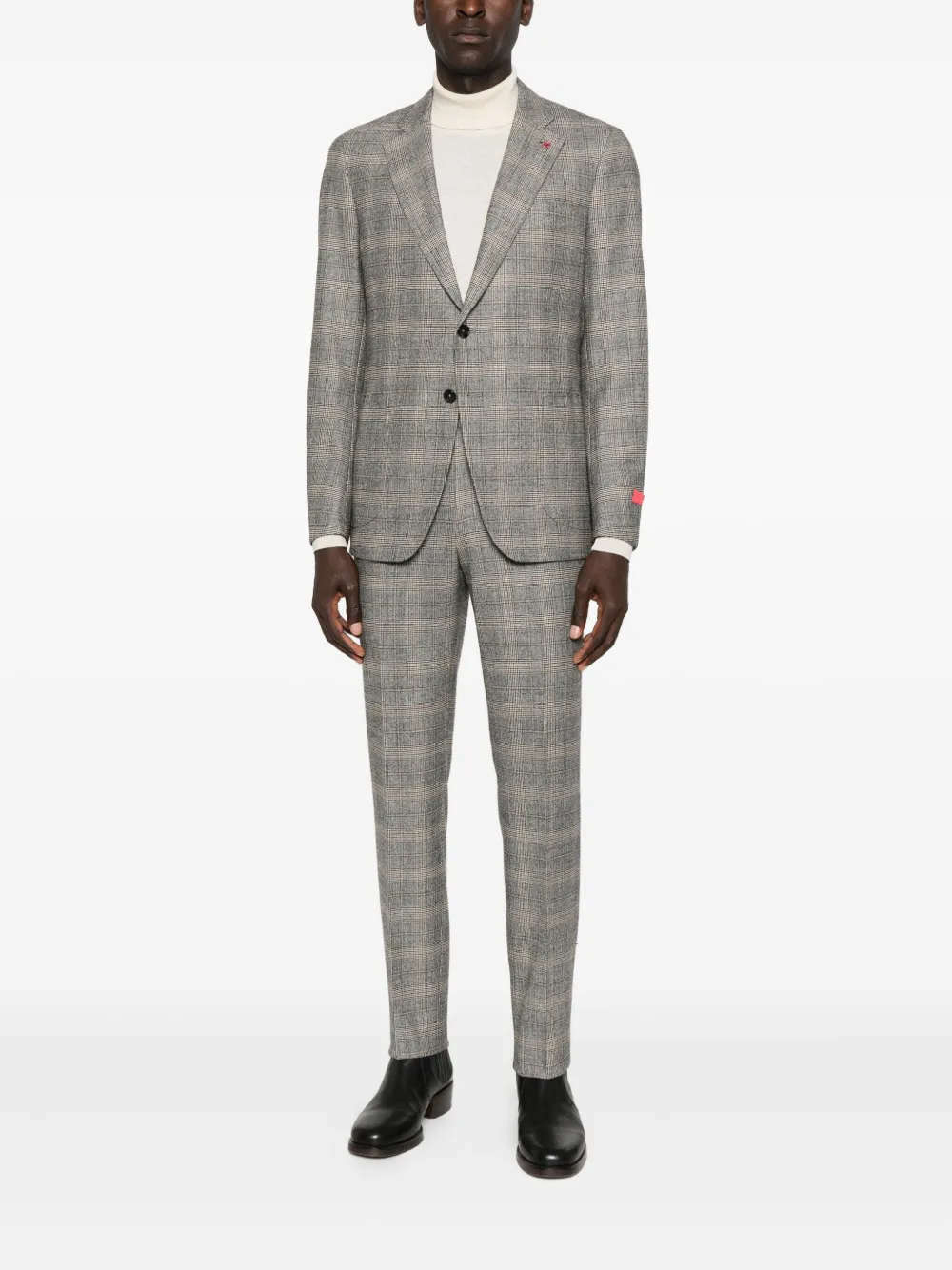 Isaia checked single-breasted suit | Single Breasted Suits | Image 2
