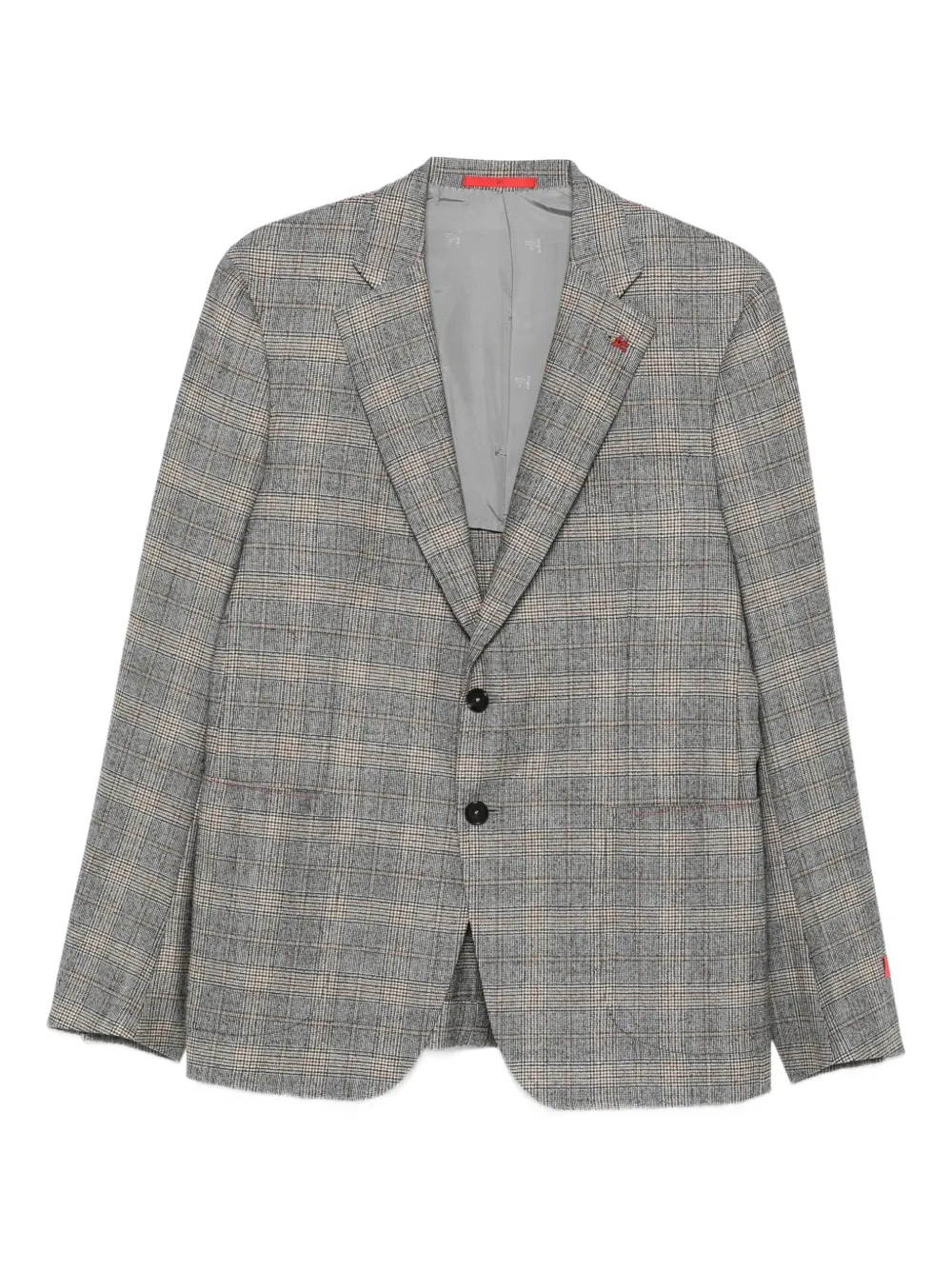 Isaia checked single-breasted suit | Grey | Image 1
