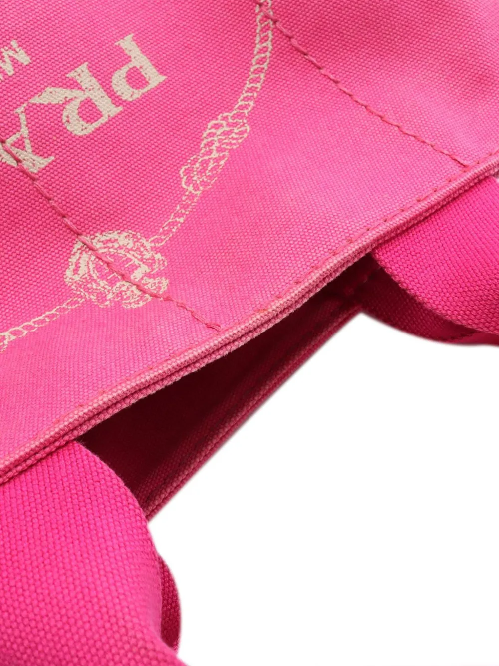 Pre-owned Prada 2010-2025 Canvas Canapa Logo Satchel In Pink