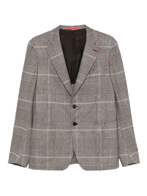 Isaia checked two-button blazer