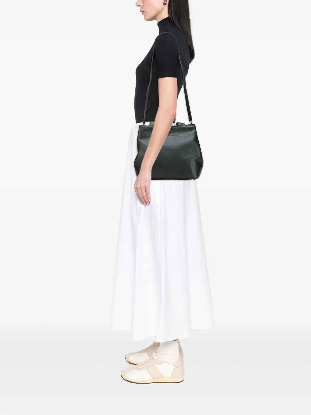 CHANEL Pre-Owned 2002-2003 CC Calfskin Turnlock Tote satchel | Pre-Owned | Image 2