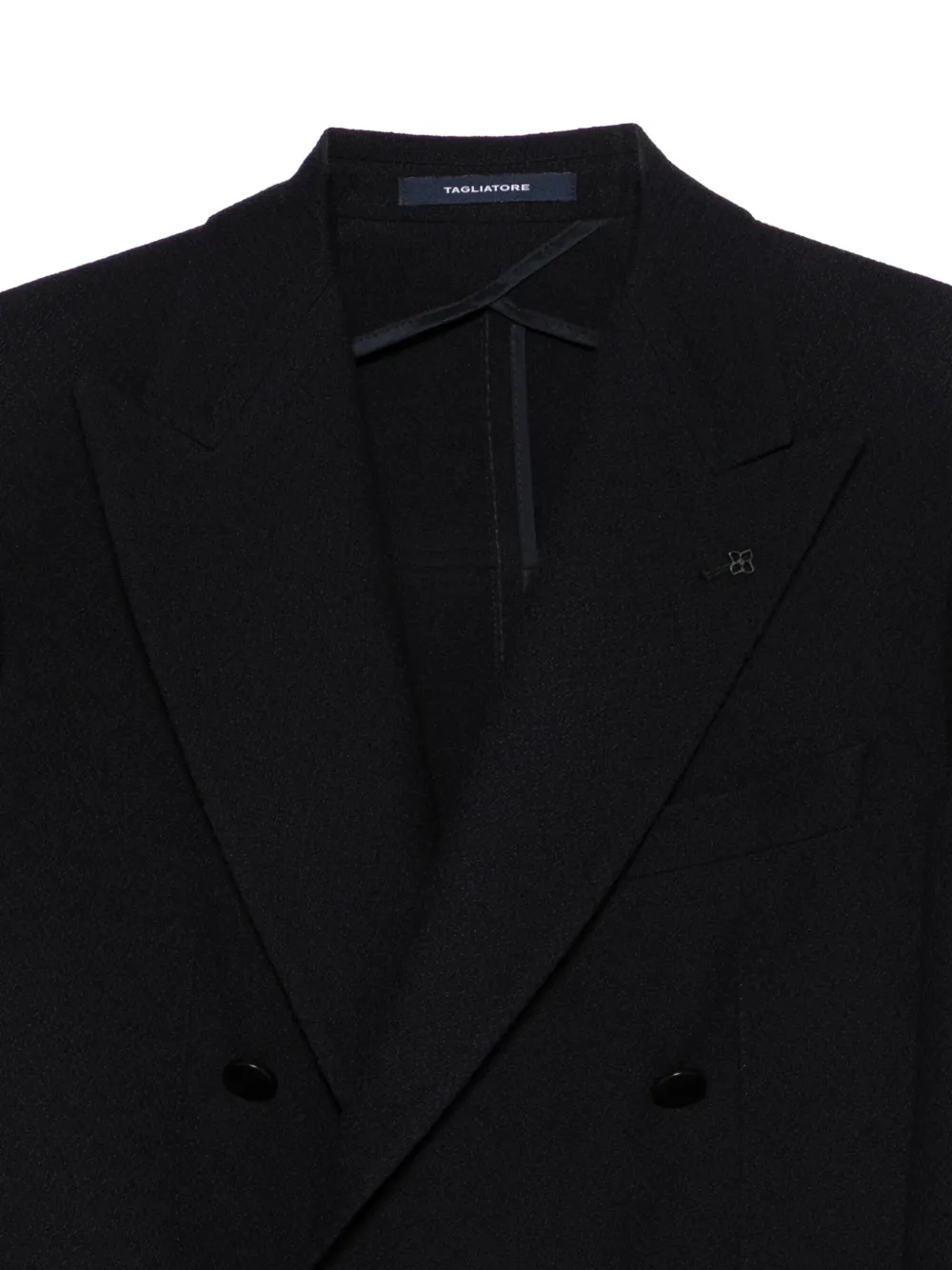 Tagliatore Jack met dubbele rij knopen en zak Zwart