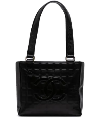 CHANEL Pre-Owned 2002-2003 ココマーク ラムスキン チョコバー