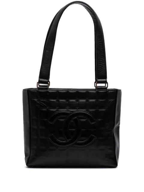 CHANEL Pre-Owned 2002-2003 CC Lambskin Chocolate Bar tote bag