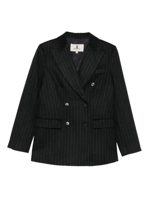 Barena blazer con rayas diplomáticas estampadas y doble botonadura