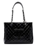 CHANEL Pre-Owned 2009-2010 Patent Grand Shopping tote bag - Black