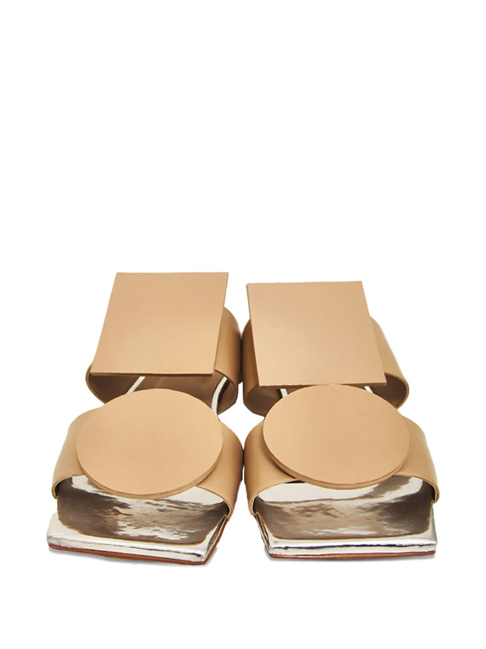 Gloria Coelho Sandalen met vierkante neus Bruin