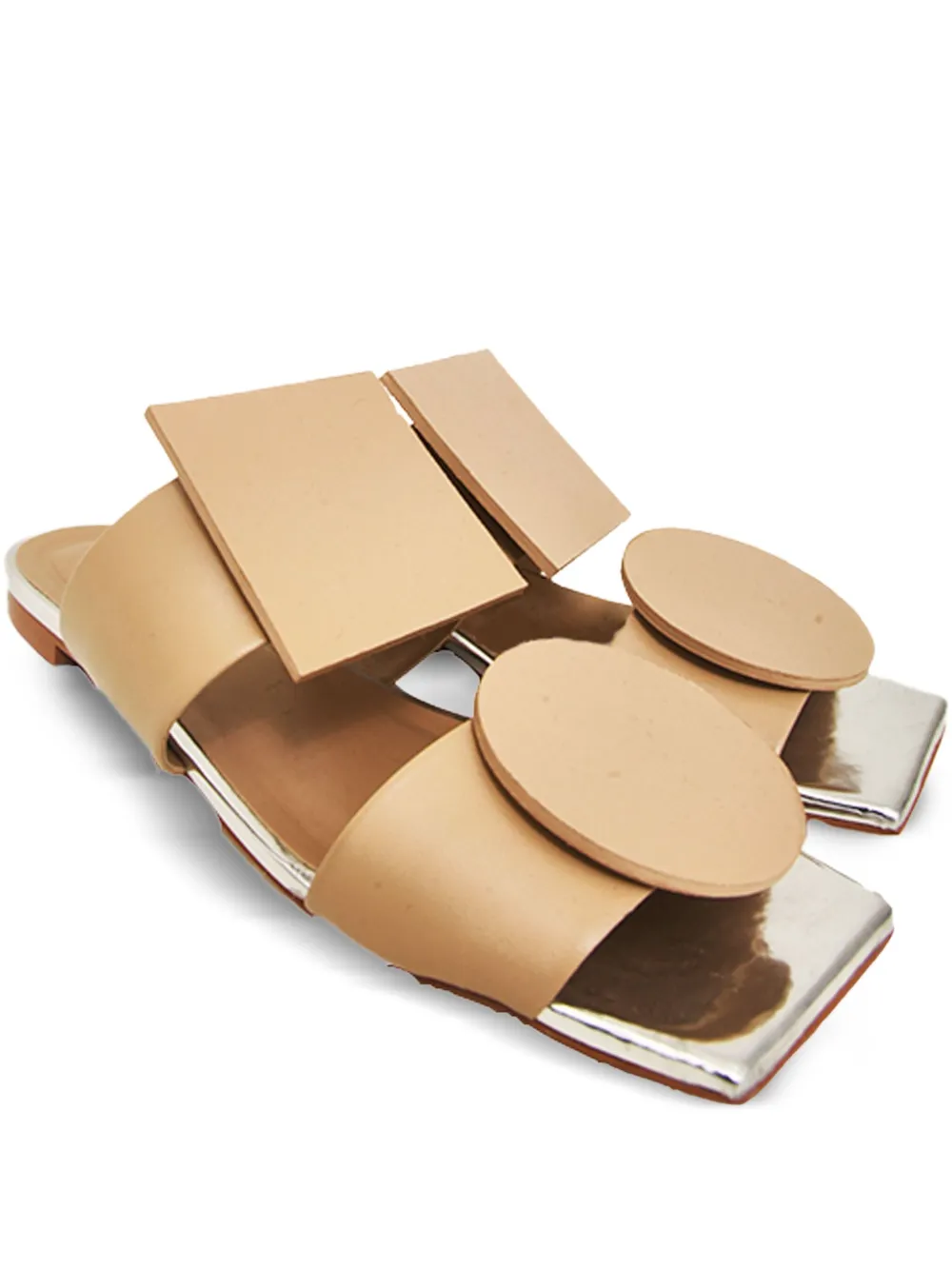 Gloria Coelho Sandalen met vierkante neus Bruin