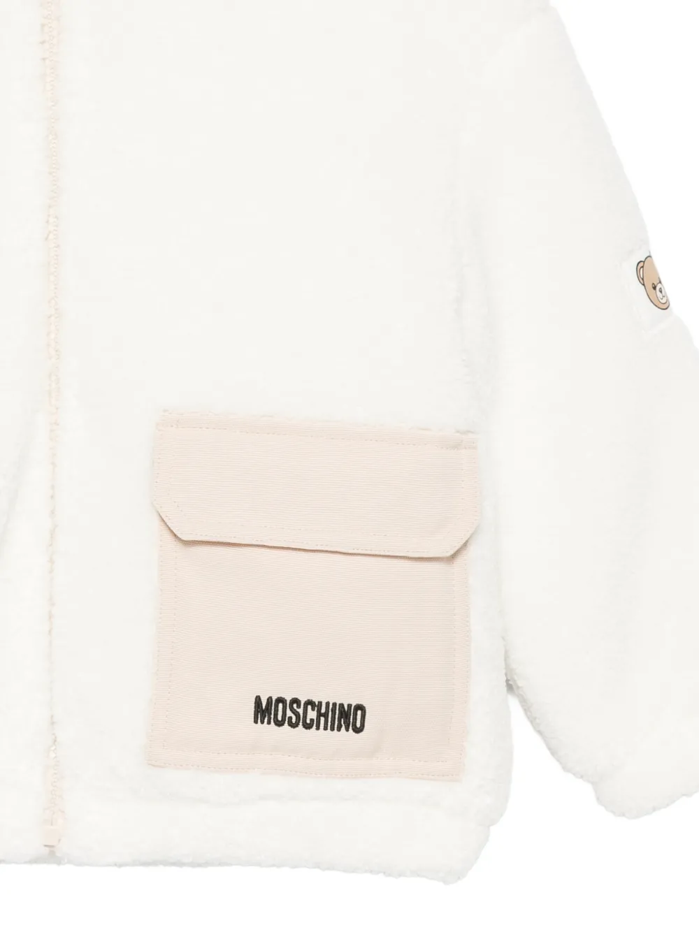 Moschino Kids Jack met capuchon Wit