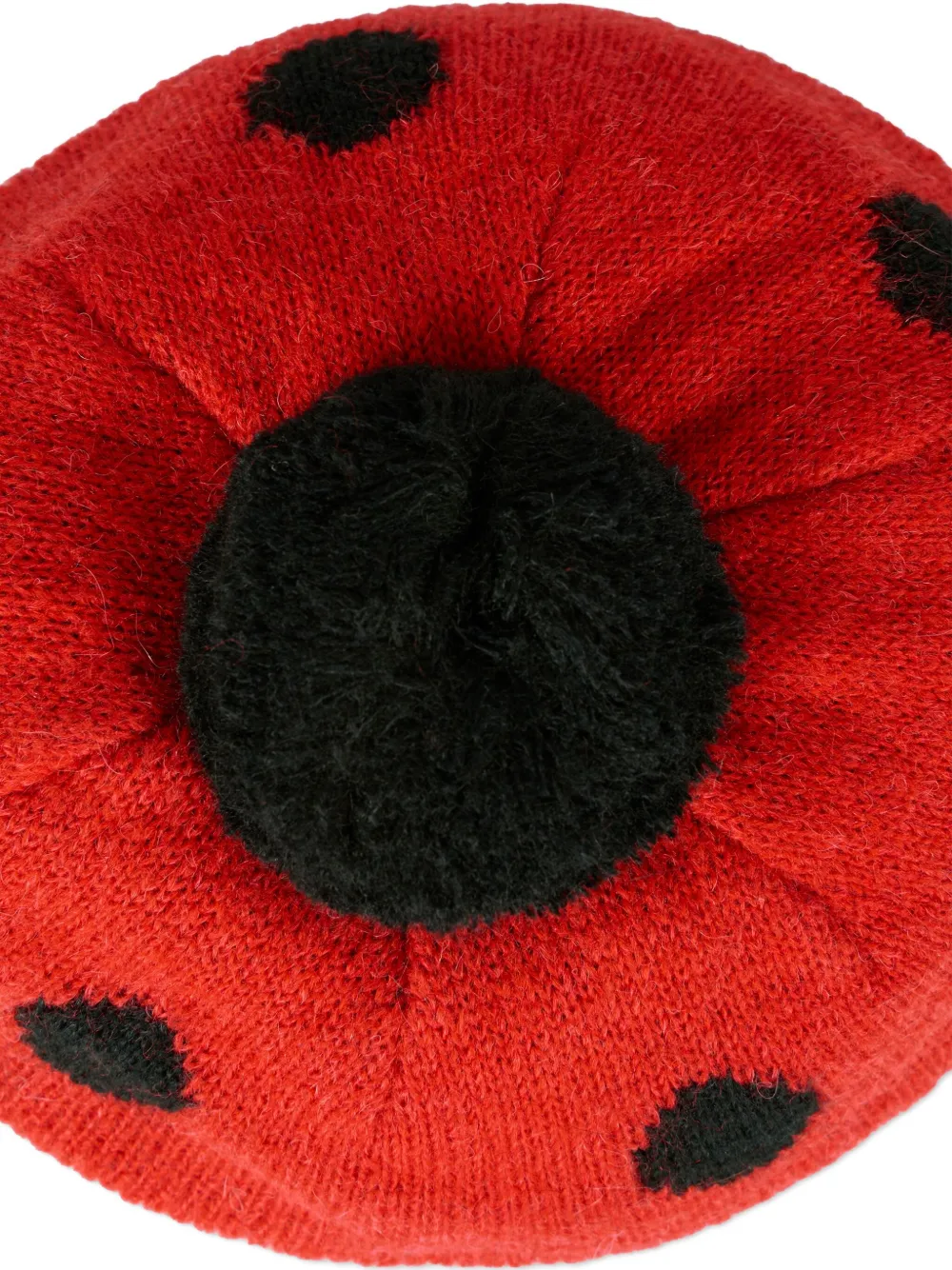 Konges Sløjd Hoed met stippen en pompon Rood