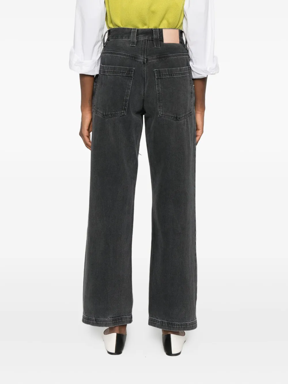 6397 Patch-pocket Jeans In Burgundy