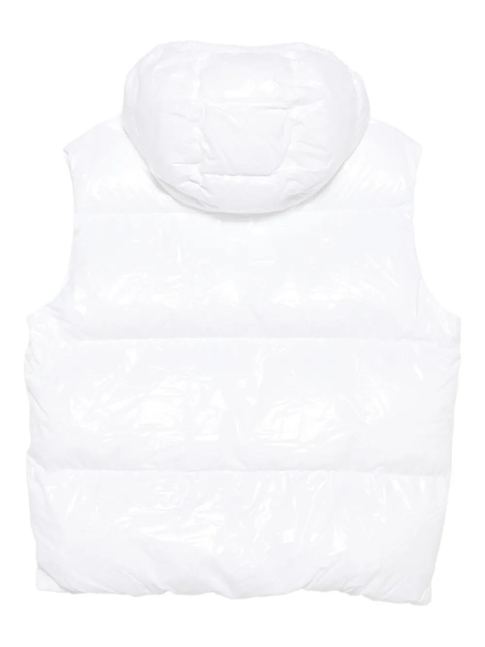 DSQUARED2 KIDS hooded puffer vest Wit