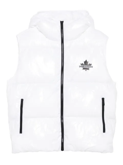 DSQUARED2 KIDS hooded puffer vest