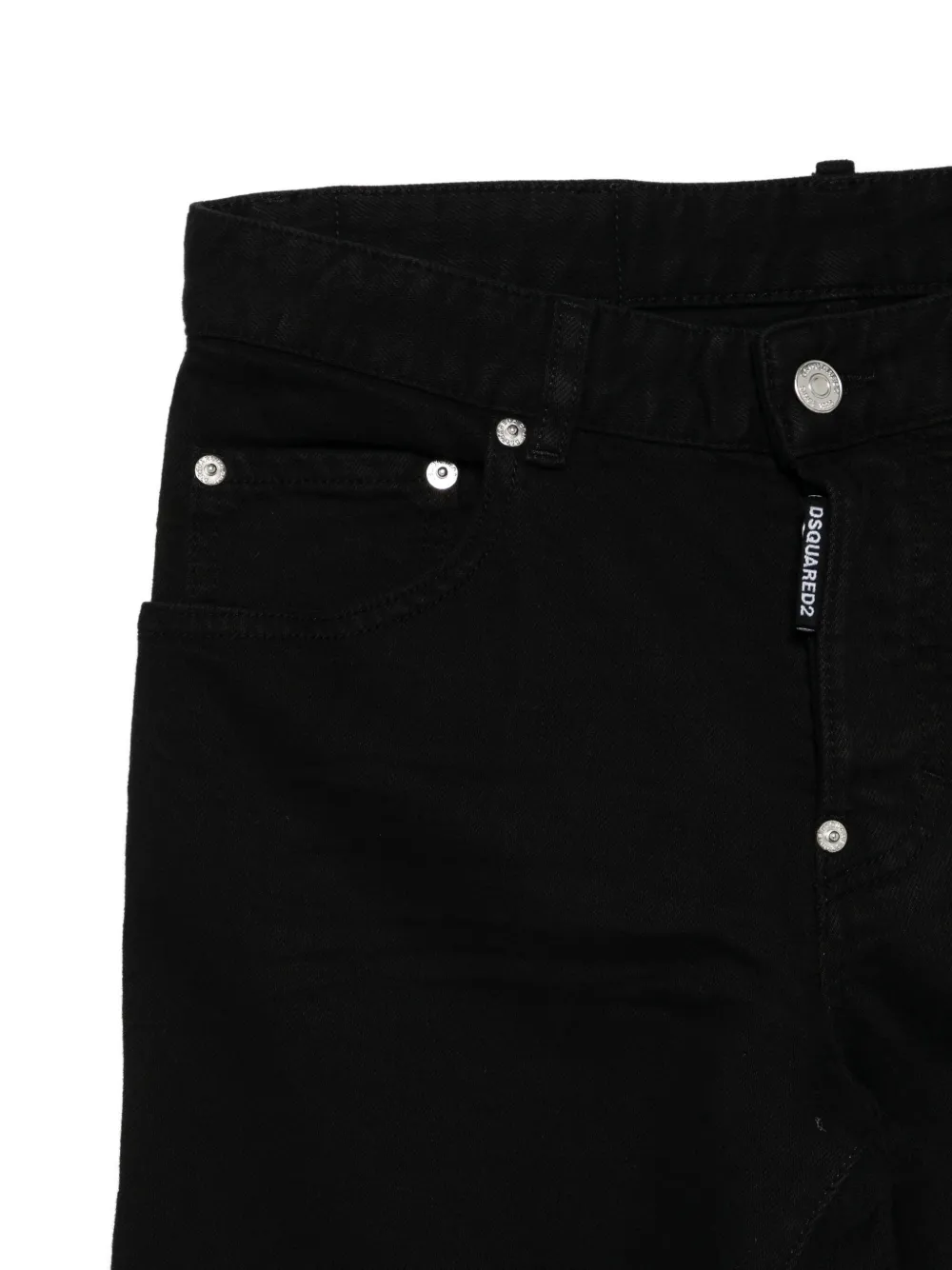 Dsquared2 Logo-detail Jeans In Black