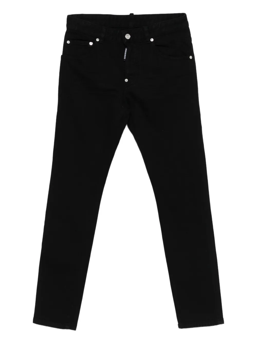 Dsquared2 Logo-detail Jeans In Black