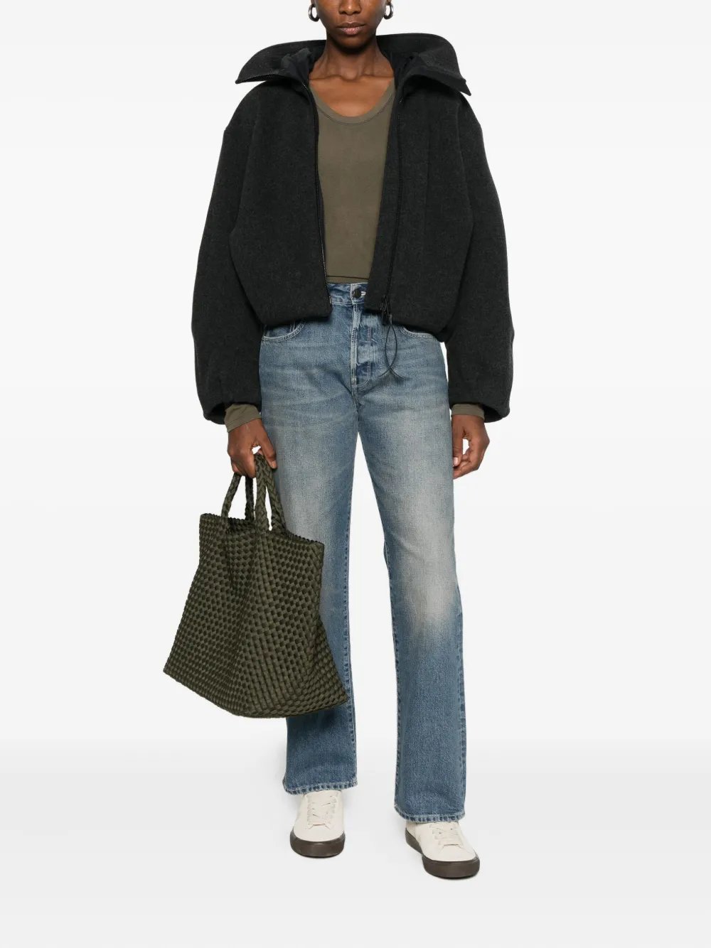 6397 Jeans met vervaagd effect - Blauw