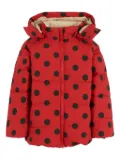 Konges Sløjd polka-dot puffer jacket - Red