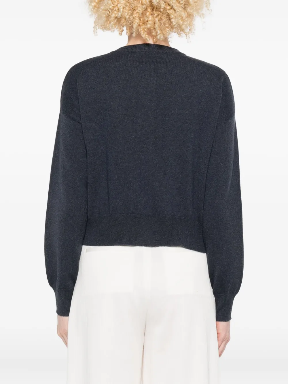Brunello Cucinelli Button-down Cashmere Cardigan In Blue