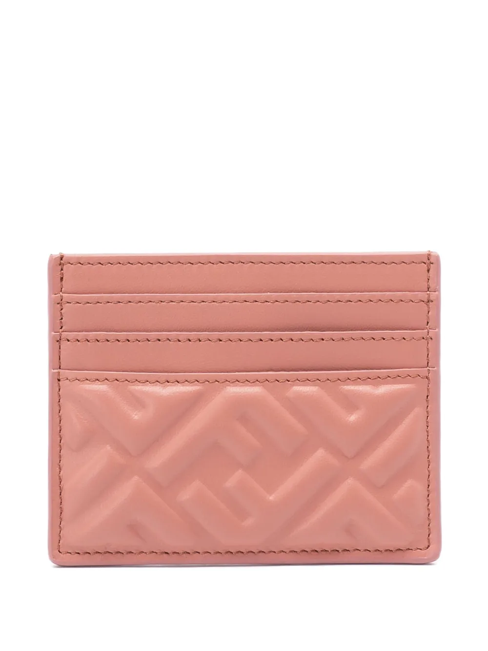 FENDI quilted-logo cardholder | Pink | Image 1