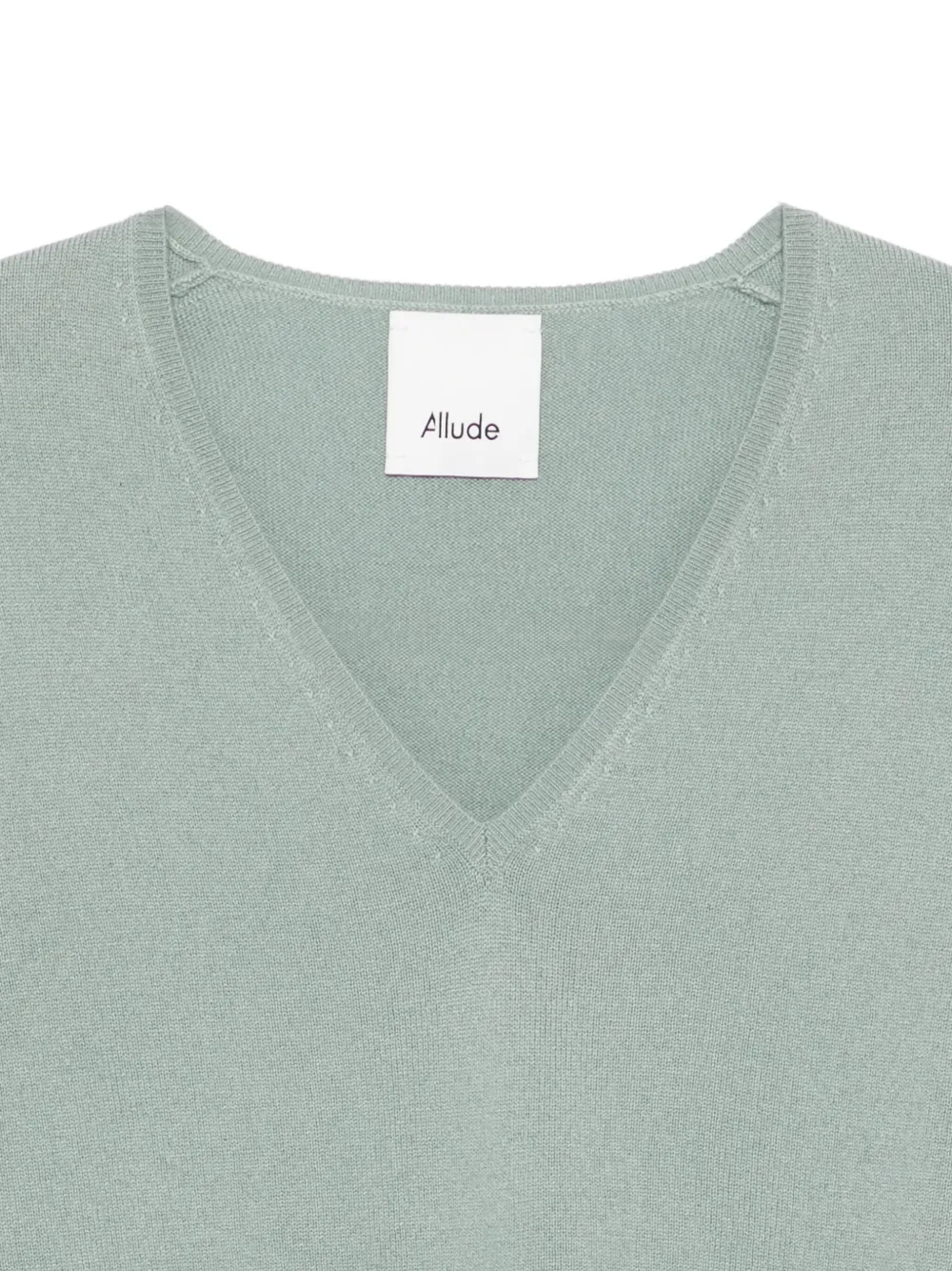 Allude Trui met V-hals en lange mouwen Groen