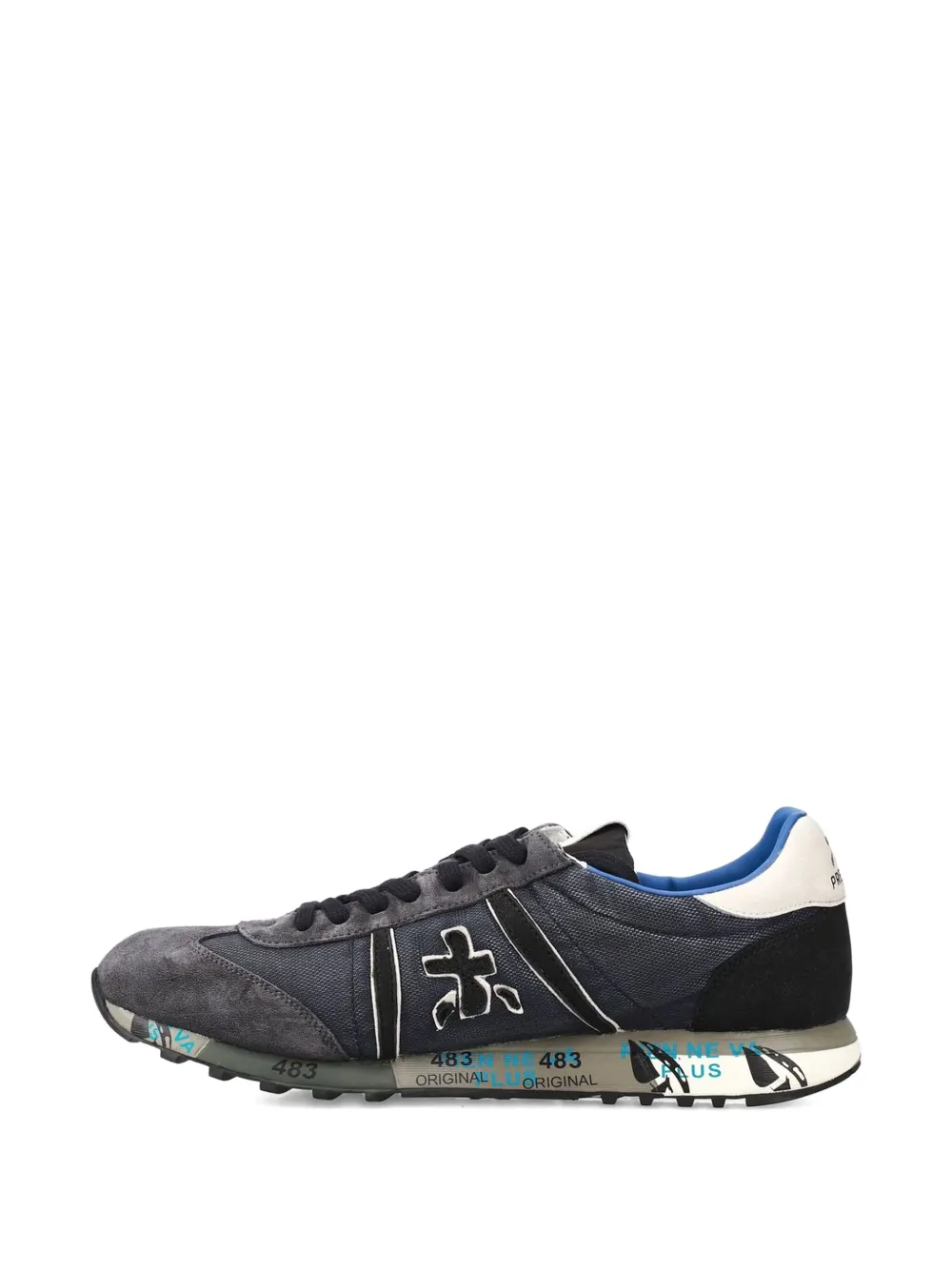 Premiata Lucy 7770 suede-paneled sneakers Grey