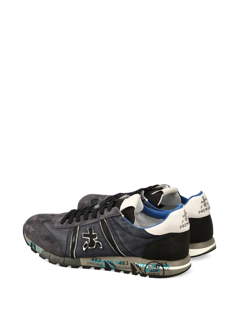 Premiata Lucy 7770 suede-paneled sneakers Grey