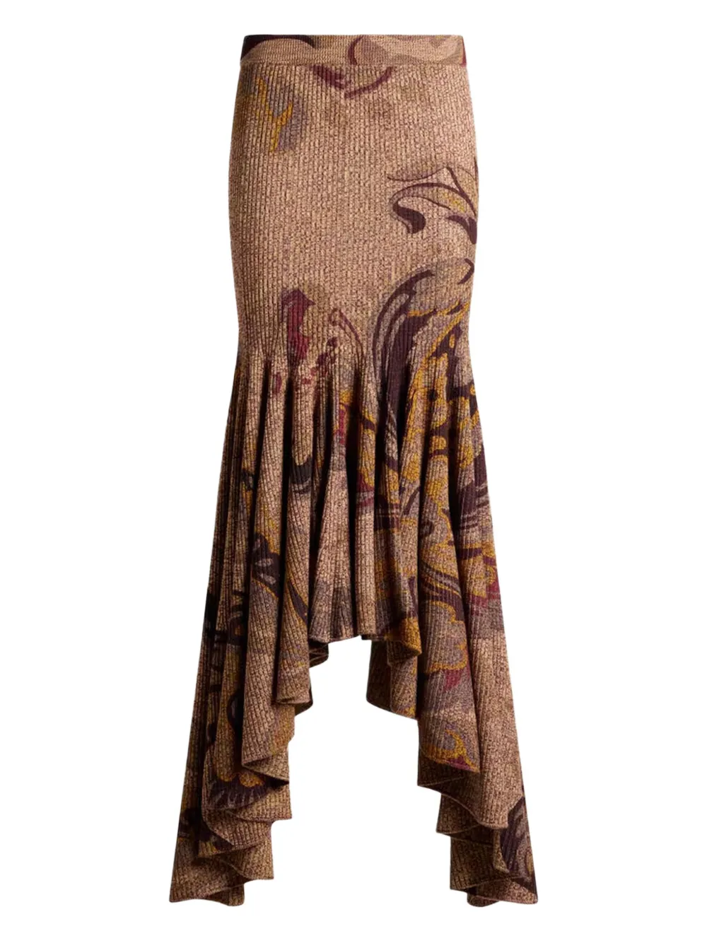 ETRO ribbe floral-print midi skirt - ニュートラル ETRO ribbe floral-print midi skirt - ニュートラル