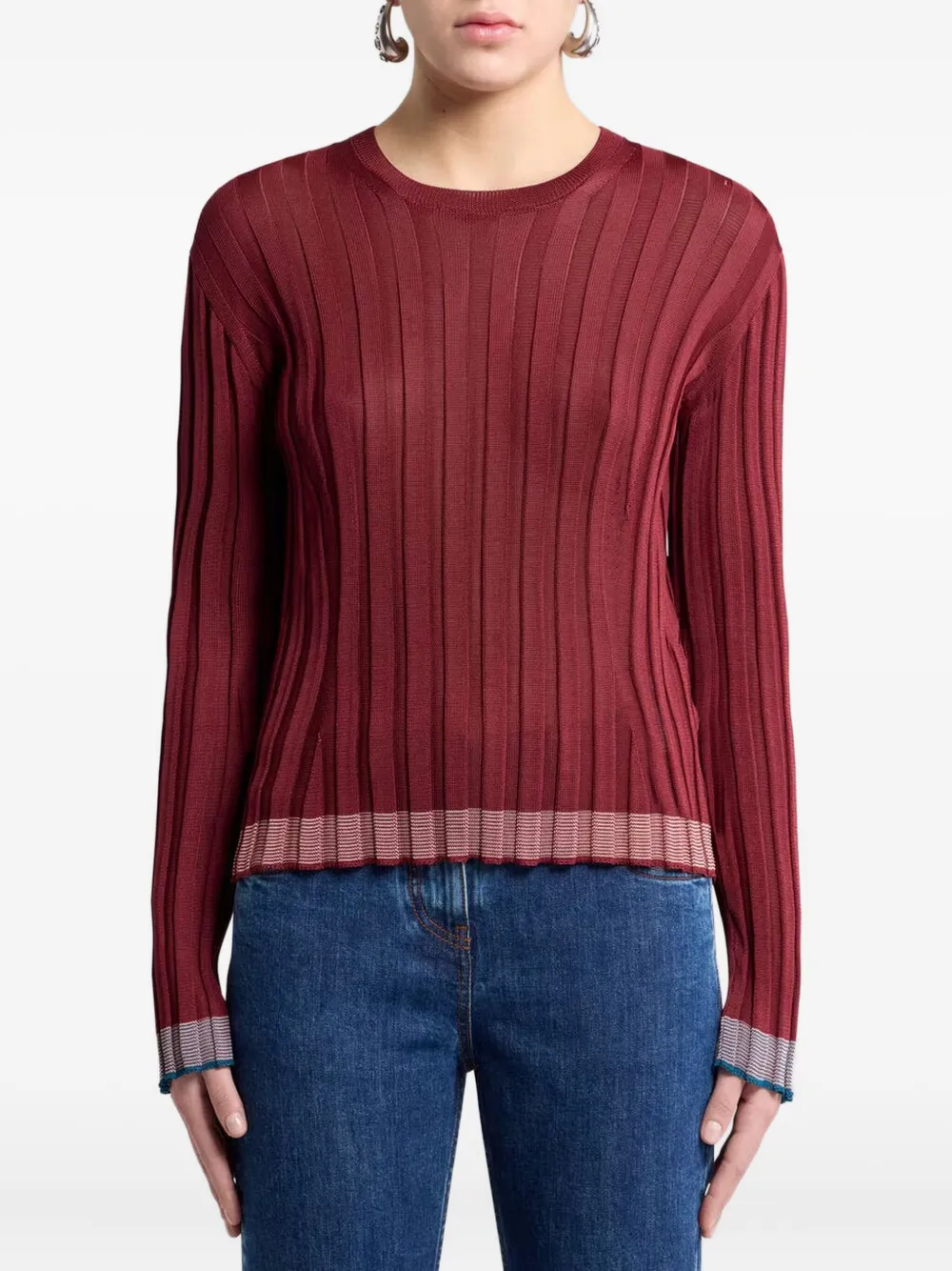 ETRO ribbed long-sleeved sweatshirt | Knitted Sweaters | Image 2